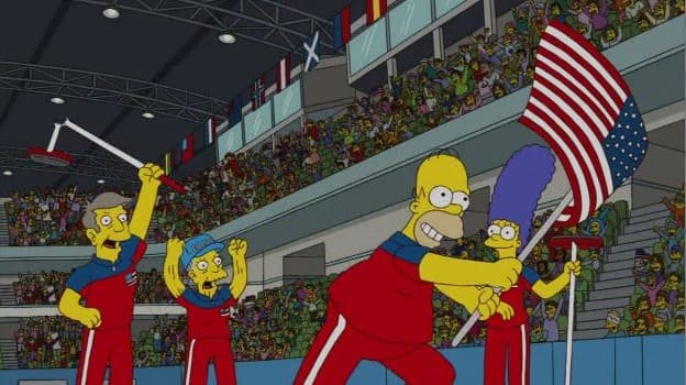 curling - Previsão dos simpsons