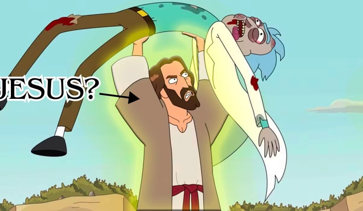 Story Train Rick And Morty - Jesus