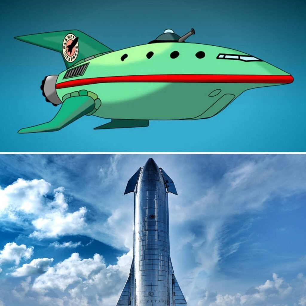 Nave do Planeta Express - Starship da Space X