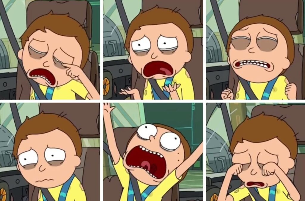 Morty smith o neto mais sofredor da galáxia